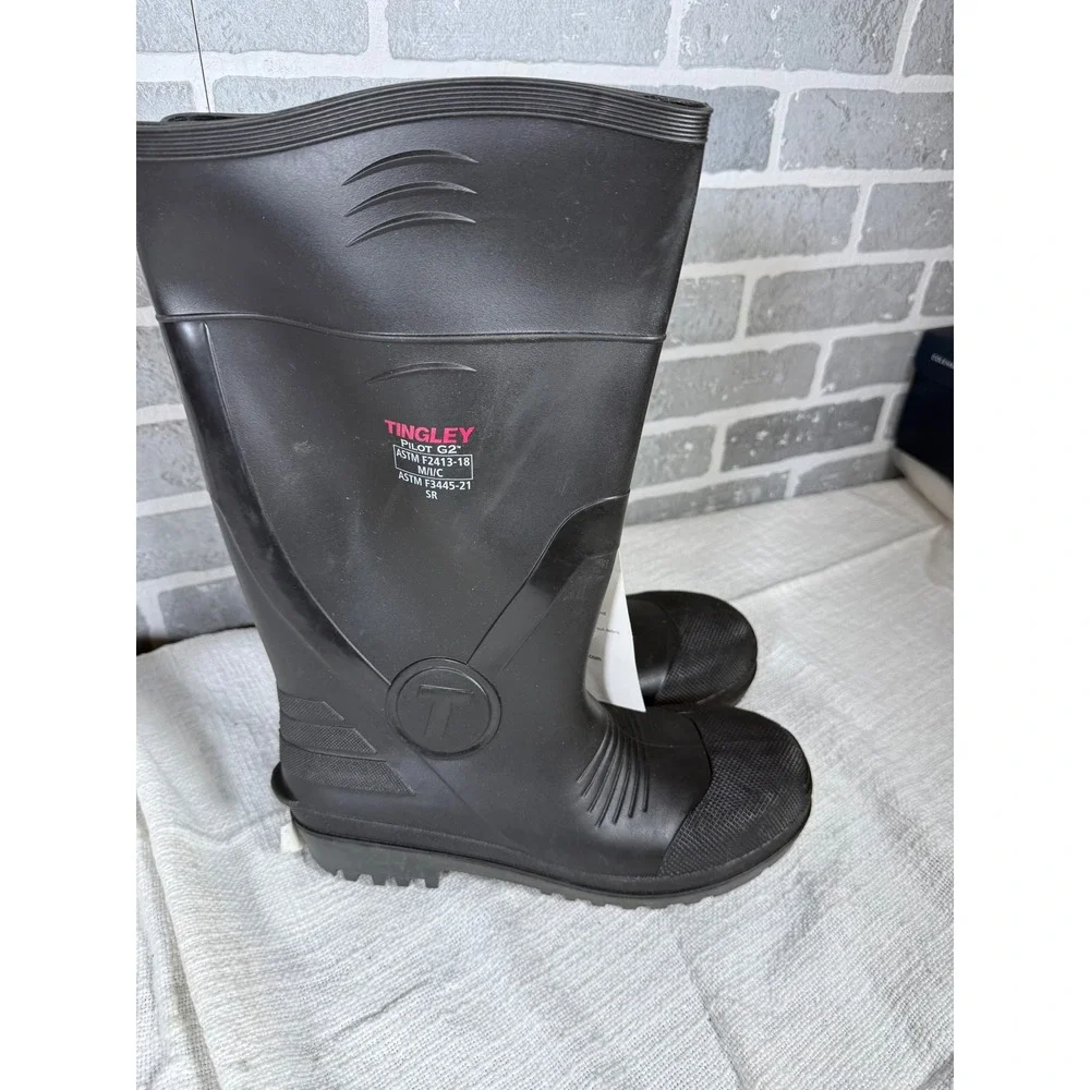 Tingley Pilot G2 Mens Black Composite Safety Toe Knee Boots 31261 Size 10 NEW‎